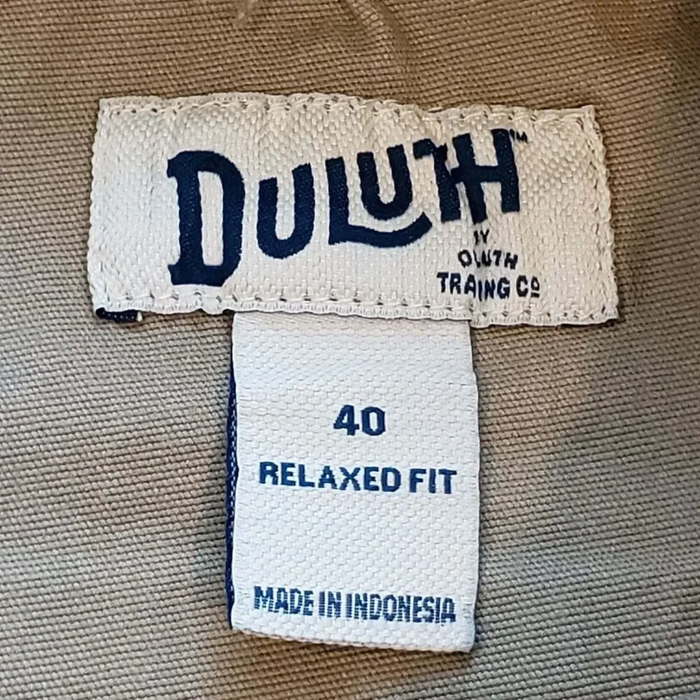 Duluth Trading Co Cargo Shorts Flex Fire Hose Men's Size 40 Khaki Beige Relaxed